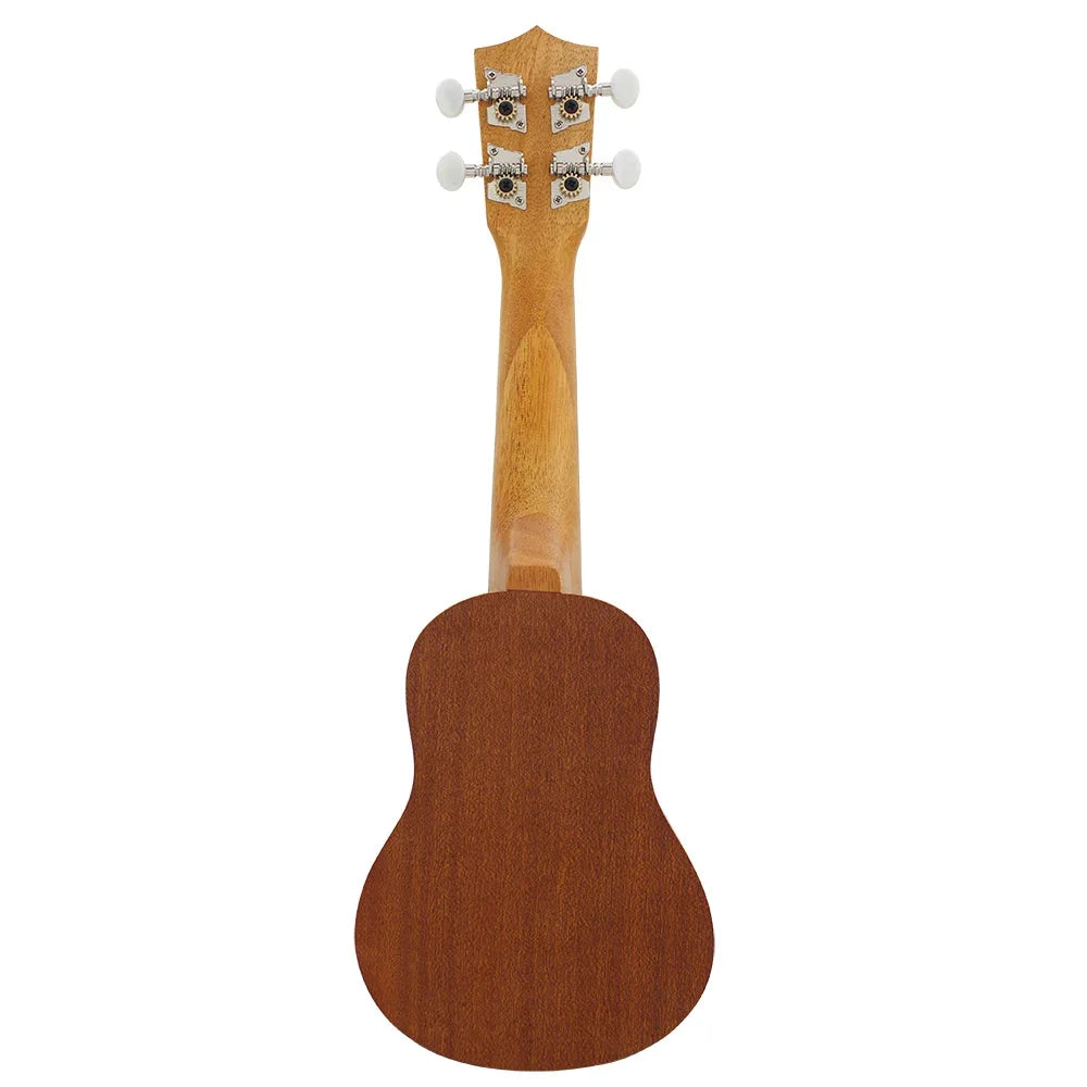 17 Inch Ukulele Spruce Heart Shaped Ukulele 4 Strings Hawaiian Guitar Mini Guitarra Couples Musical Gift Instrument With Gig Bag