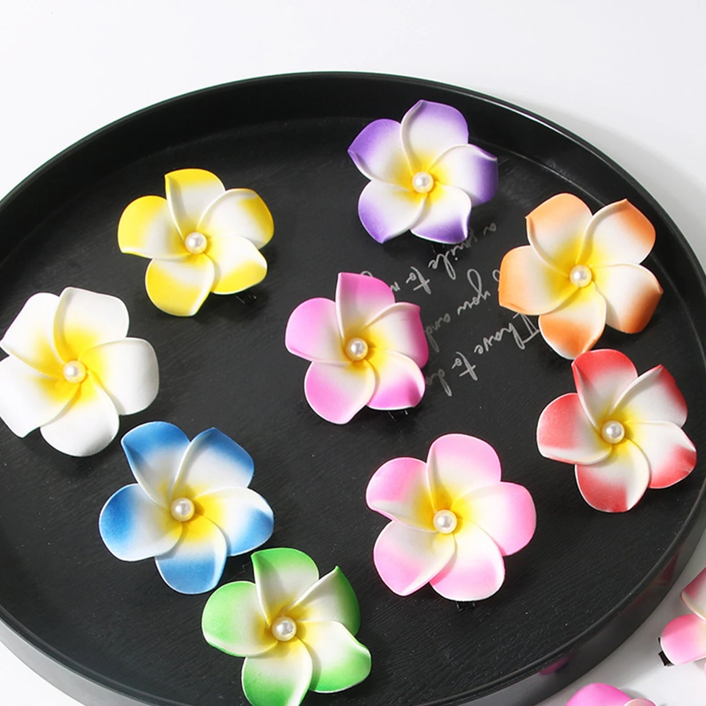 1Pc Plumeria Flower Hair Clips For Women Girls Hairpins Egg Flower Barrette Hawaiian Wedding Party Bag Hat Accessories